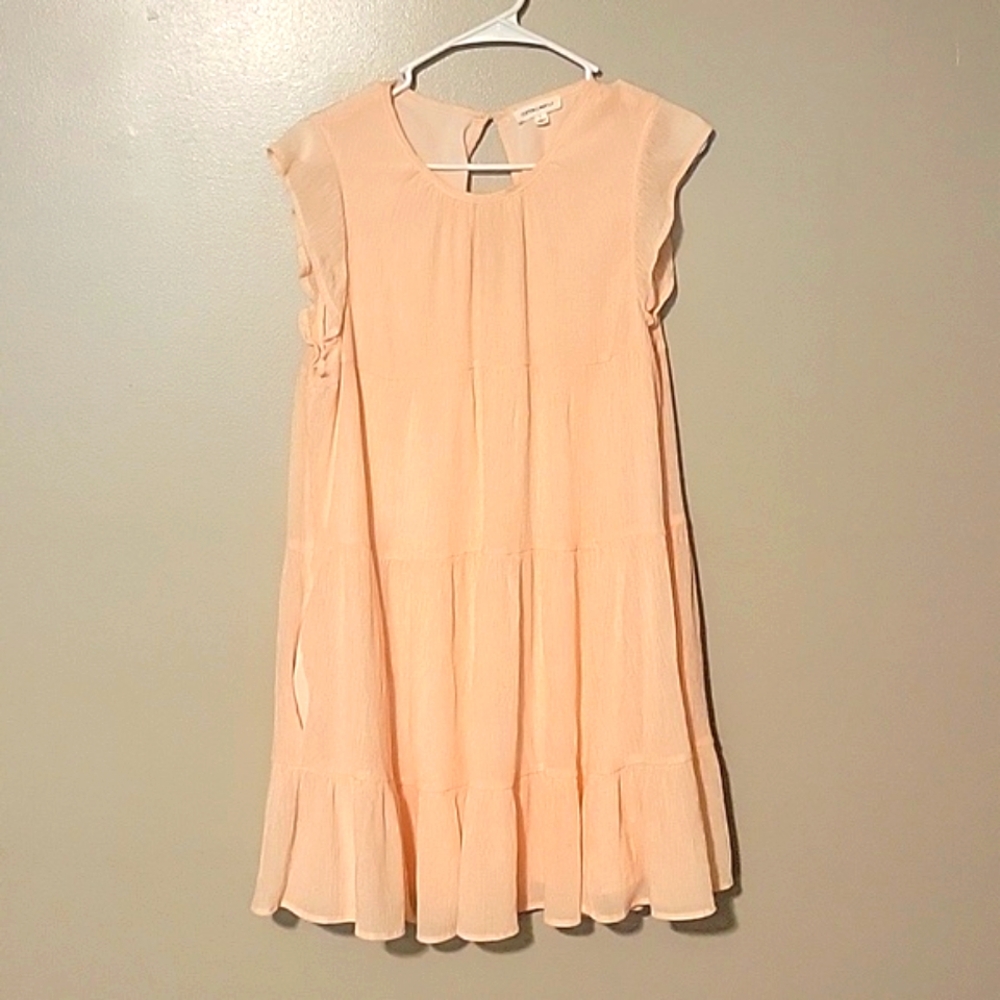 Cotton Candy Mini Dress Orange Womens Size Large Summer‎ Casual